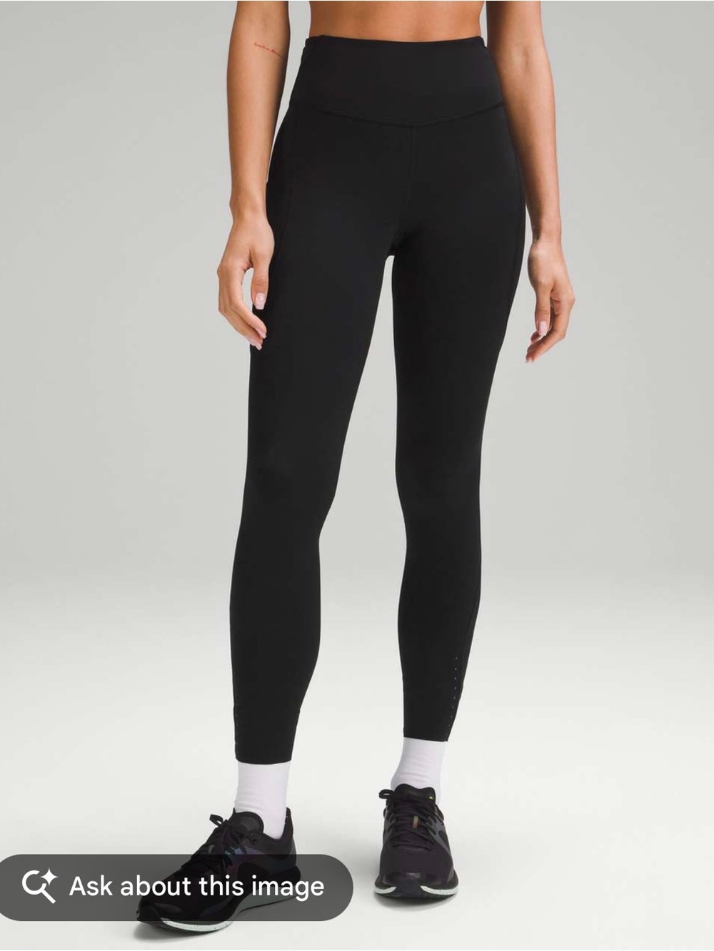 lululemon athletica Black Fast and Free High Rise Tight 28” Pockets